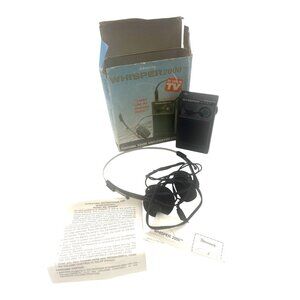 Whisper 2000 Personal Sound Amplification System With Box & Instructions